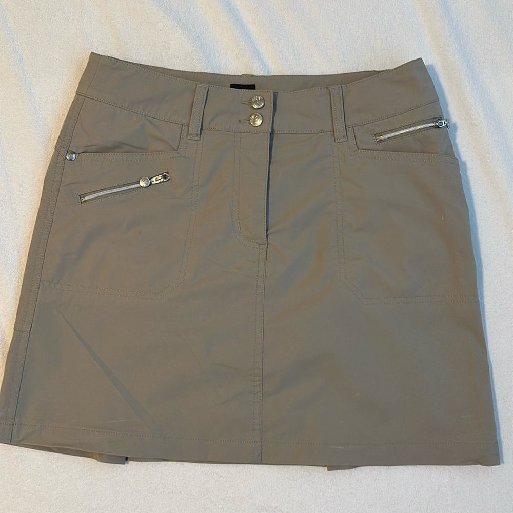 Daily Sports lightweight tan golf skort